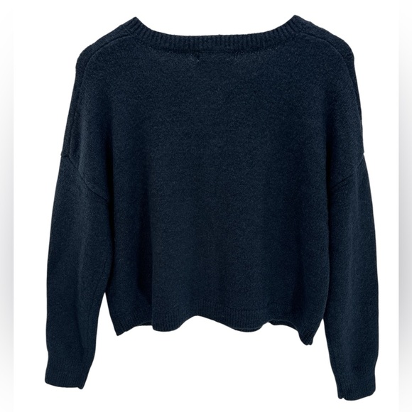 Vigoss Horse Intarsia Knit Cropped Cardigan Sweater Equestrian Preppy Heritage L - Picture 5 of 13